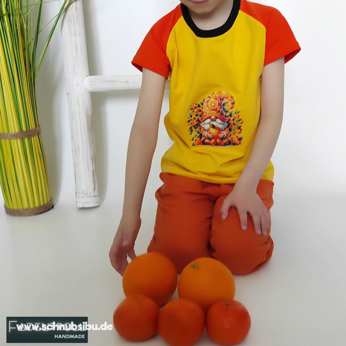 Bügelbild Wichtelkollektion - Summer Vibes orange
